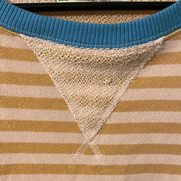 Free people We The Free Peach and Teal Striped Sweater - Picture 11 of 13